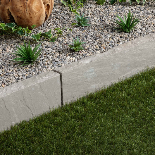 Bordure de jardin Grès Kandla Gris 100x20x8 cm