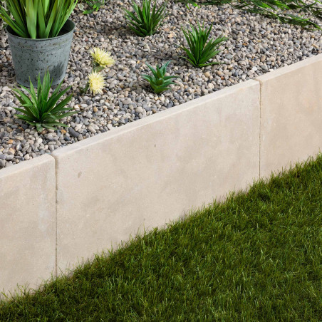 Bordure de jardin Pierre de l'Atlas Beige 60x40x3 cm