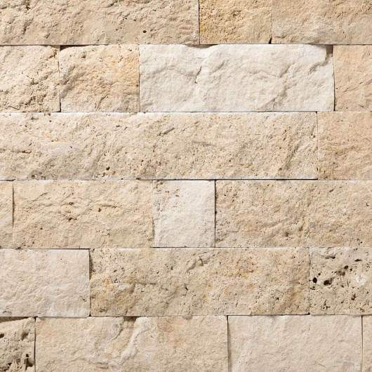 Brique de parement Travertin Beige Nuancé LLx10 cm