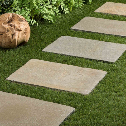 Pas japonais Rectangle Pierre de Tandur Beige 60x40x2 cm