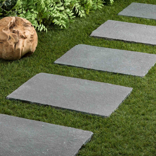 Pas japonais Rectangle Pierre de Tandur Gris 60x40x2 cm