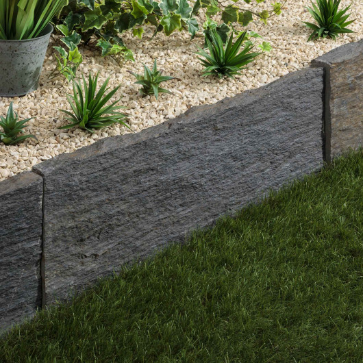Bordure de jardin Schiste 80x30x3-7 cm