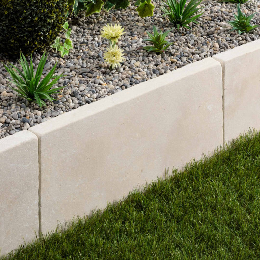 Bordure de jardin Pierre de l'Atlas Beige 61x33x5 cm