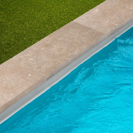 Margelle de piscine Pierre d'Egypte Beige 60x30x5 cm Bord Droit