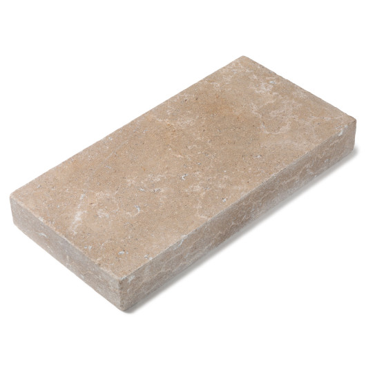 Margelle de piscine pierre naturelle Egypte Beige 60x30x8 cm Bord Droit