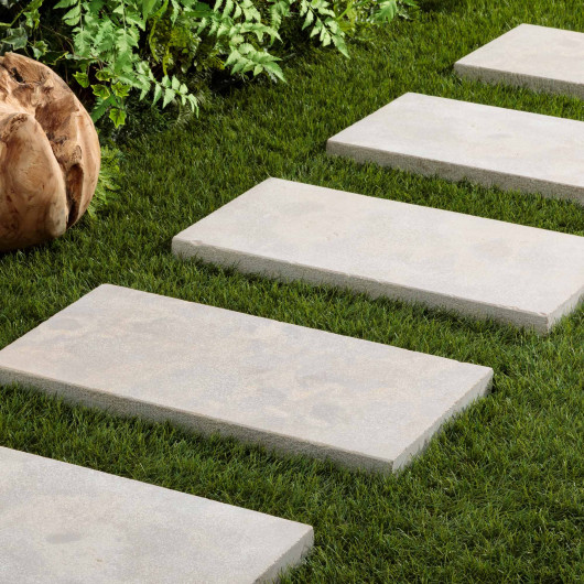 Pas japonais Rectangle Pierre de l'Atlas Beige 60x30x4 cm