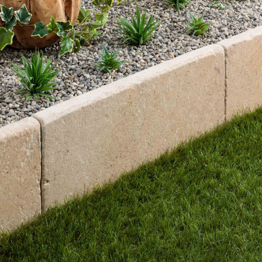 Bordure de jardin Pierre d'Egypte Bronze 70x33x5 cm