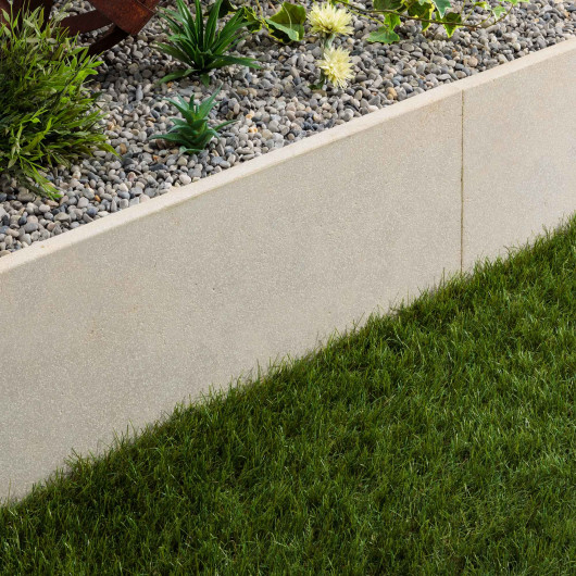 Bordure de jardin Pierre de l'Atlas Beige 100x35x3 cm