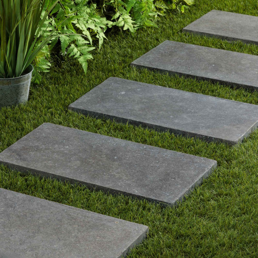 Pas japonais Rectangle Pierre d'Egypte Grise 60x30x3 cm