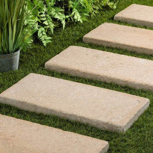 Pas japonais Rectangle Pierre d'Egypte Bronze 70x33x5 cm