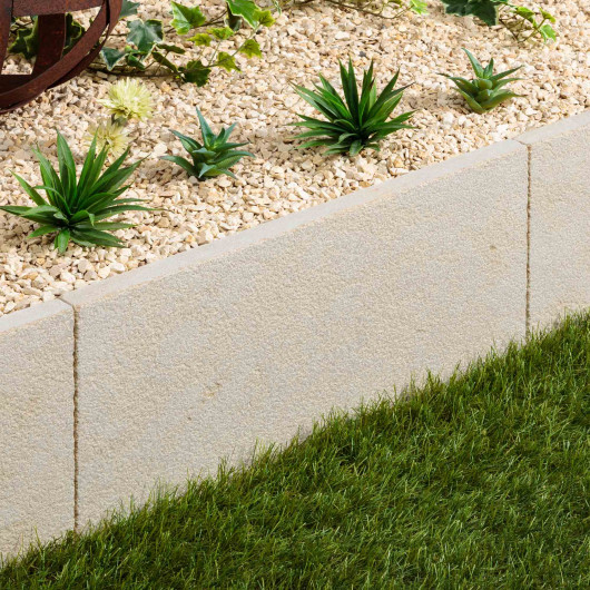 Bordure de jardin Pierre de l'Atlas Beige 60x30x3 cm