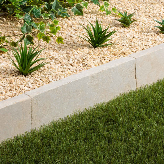 Bordure de jardin Pierre de l'Atlas Beige 50x15x4 cm