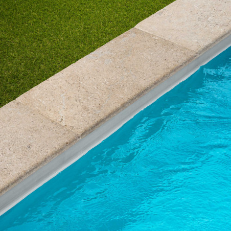 Margelle de piscine Pierre d'Egypte Bronze 60x30x3 cm Bord