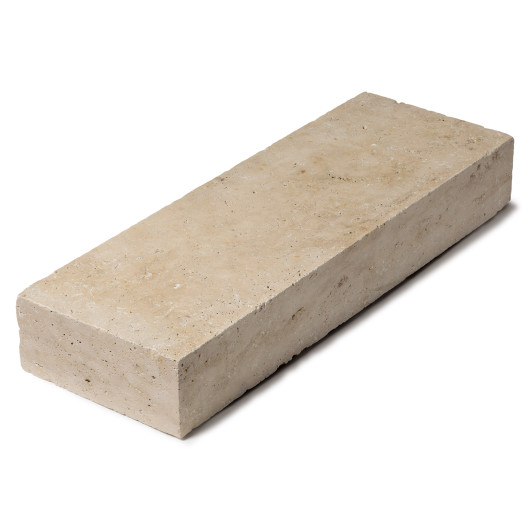Marche-bloc Travertin Beige Nuancé 100x35x15 cm
