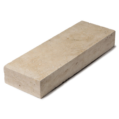 Marche-bloc Travertin Beige Nuancé 100x35x15 cm