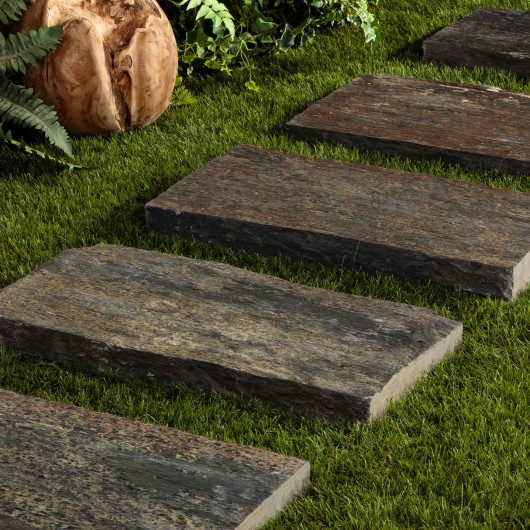 Pas japonais Rectangle Schiste 60x30x3-7 cm
