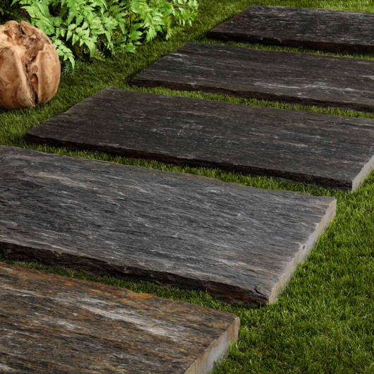 Pas japonais Rectangle Schiste 100x50x3-7 cm