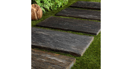 Pas japonais Rectangle Schiste 100x50x3-7 cm