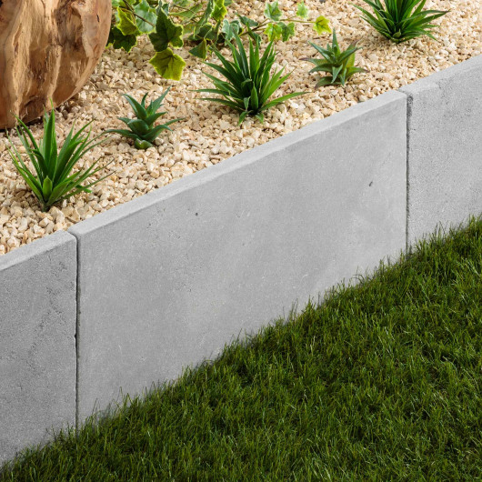 Bordure de jardin Pierre de l'Atlas Gris 61x33x3 cm