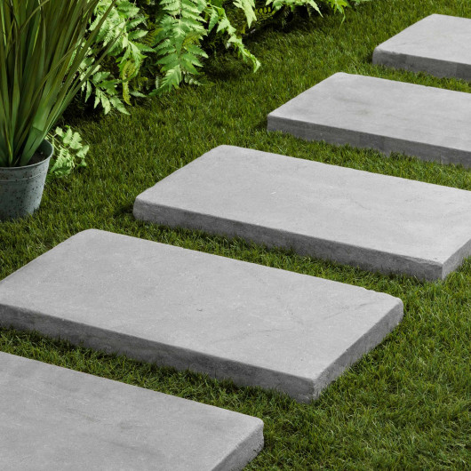 Pas japonais Rectangle Pierre de l'Atlas Gris 61x33x5 cm