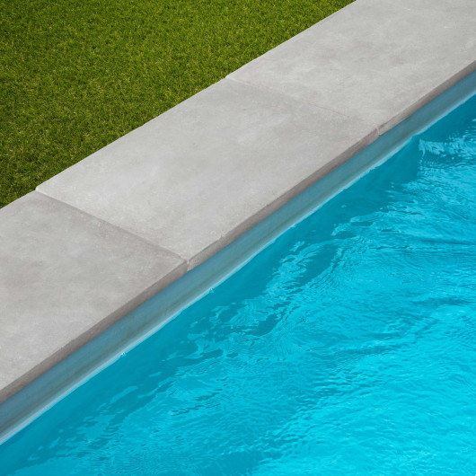Margelle de piscine Pierre de l'Atlas Gris 60x40x3 cm Bord Droit