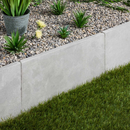 Bordure de jardin Pierre de l'Atlas Gris 60x40x3 cm
