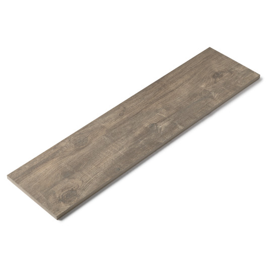 Carrelage sol extérieur effet bois Marron LEGNO 120x30x2 cm