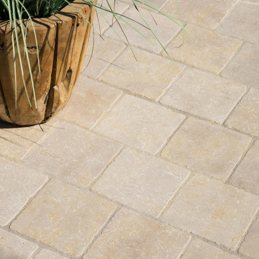 Pavé Pierre de l'Atlas Beige 15x15x3 cm