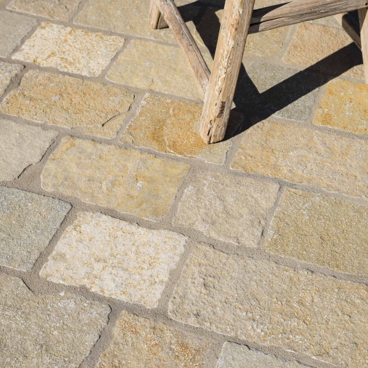 Pavé Pierre de Tandur Beige Longueur Libre x15x2,2 cm