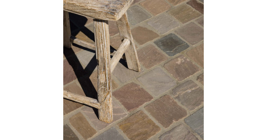 Pavé Grès Kandla Multicolore 14x14x5-7 cm