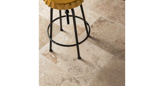 Carrelage Travertin Rustique Nuancé 61x40,6x1,2 cm - Intérieur et Extérieur