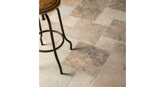 Carrelage Travertin Rustique Nuancé Opus 4 x1,2 cm - Intérieur et Extérieur