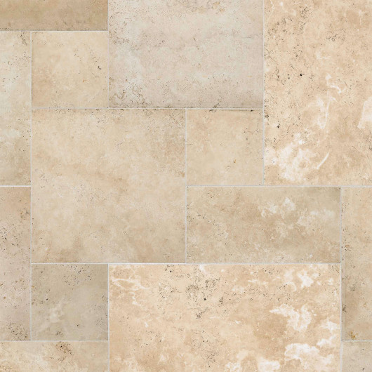 Carrelage Travertin Beige Nuancé Big Opus x1,2 cm - Intérieur et Extérieur