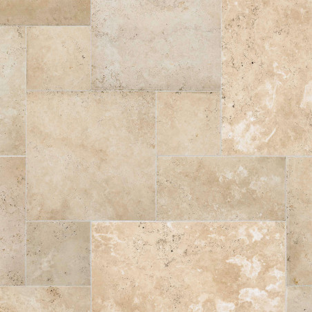 Carrelage Travertin Beige Nuancé Big Opus x1,2 cm - Intérieur et Extérieur