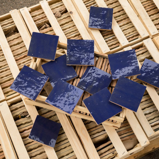 Zellige Marocain Bleu France 10x10 cm (lot 1,5 m²)