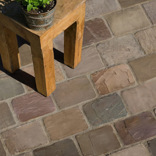 Pavé Grès Kandla Multicolore 20x14x2-2,5 cm