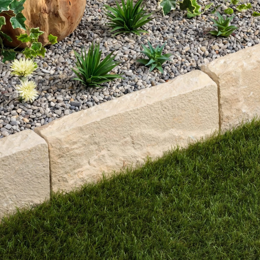 Bordure de jardin Grès Kandla Beige 50x20x8 cm