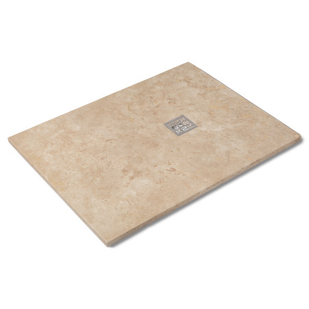 Receveur de douche extra plat Travertin Beige Clair 120x90x3 cm