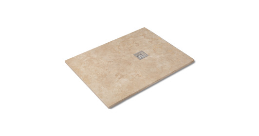 Receveur de douche extra plat Travertin Beige Clair 120x90x3 cm