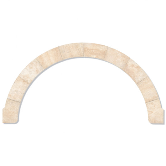 Margelles pour escalier roman Travertin Beige Clair 150x33x3 cm Bord 1/2 Rond