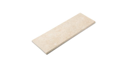 Margelle de piscine Travertin Beige Clair 100x33x3 cm Bord 1/2 Rond