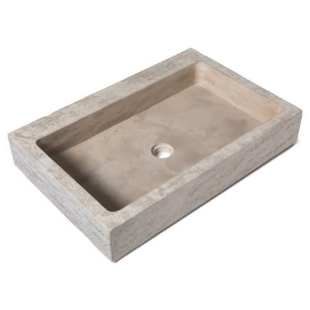 Evier à poser 1 bac Pierre Beige old cottage 90x60x15 Classic