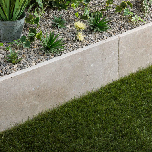 Bordure de jardin Pierre d'Egypte Beige 100x35x3 cm
