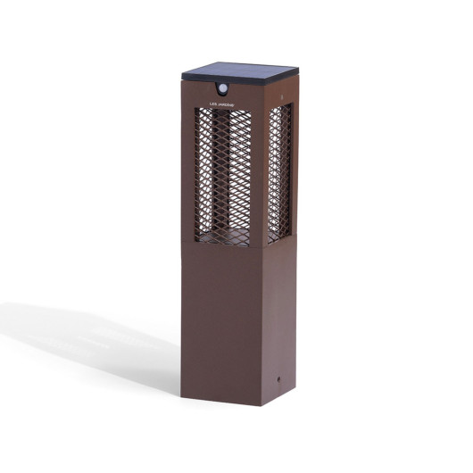 Borne solaire extérieure Tradition en Aluminium Corten - 40 cm (lot de 4)