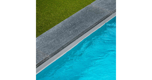 Margelle de piscine Pierre Bleue du Vietnam 100x30x5 cm Bord Droit
