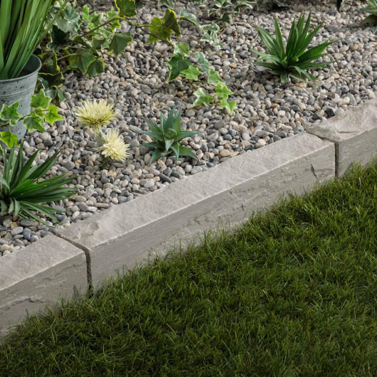 Bordure de jardin Grès Kandla Gris 50x8x8 cm