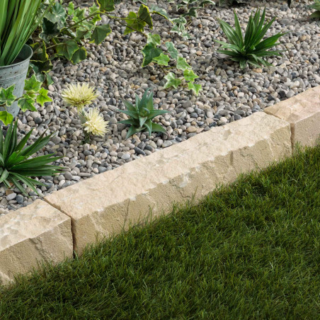 Bordure de jardin Grès Kandla Beige 50x8x8 cm