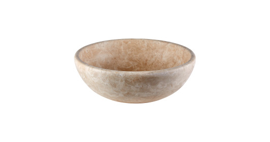 Vasque à poser ronde bol Travertin Beige 42x15 cm