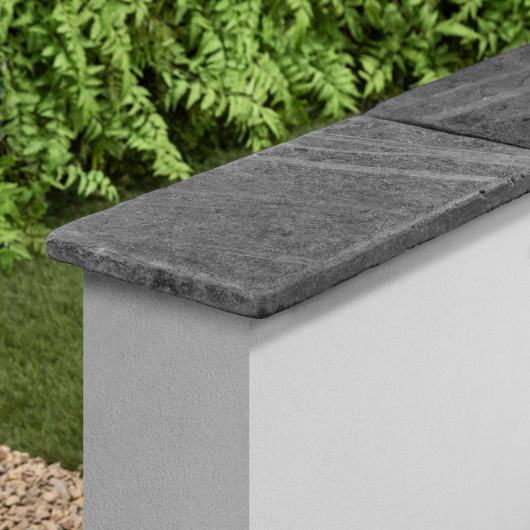 Couvertine Ardoise Noire Vieillie 50x25x3 cm