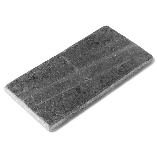 Margelle de piscine Ardoise Noire Vieillie 50x25x3 cm Bord Droit